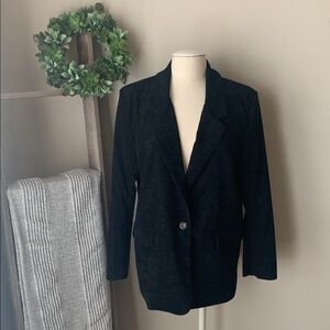 NWT Aaron & amber black corduroy blazer